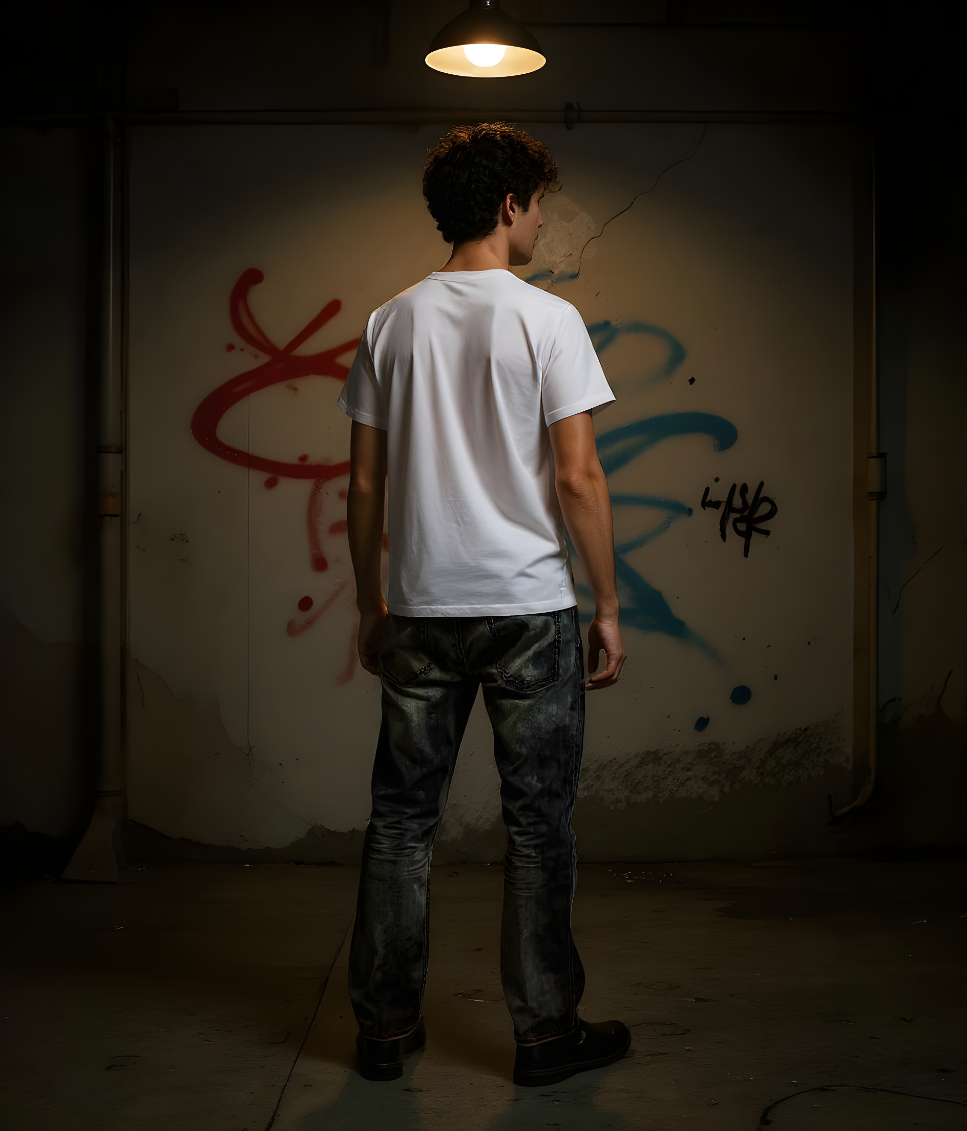 BLACK JEANS WITH RED STITCHING - technical specifications