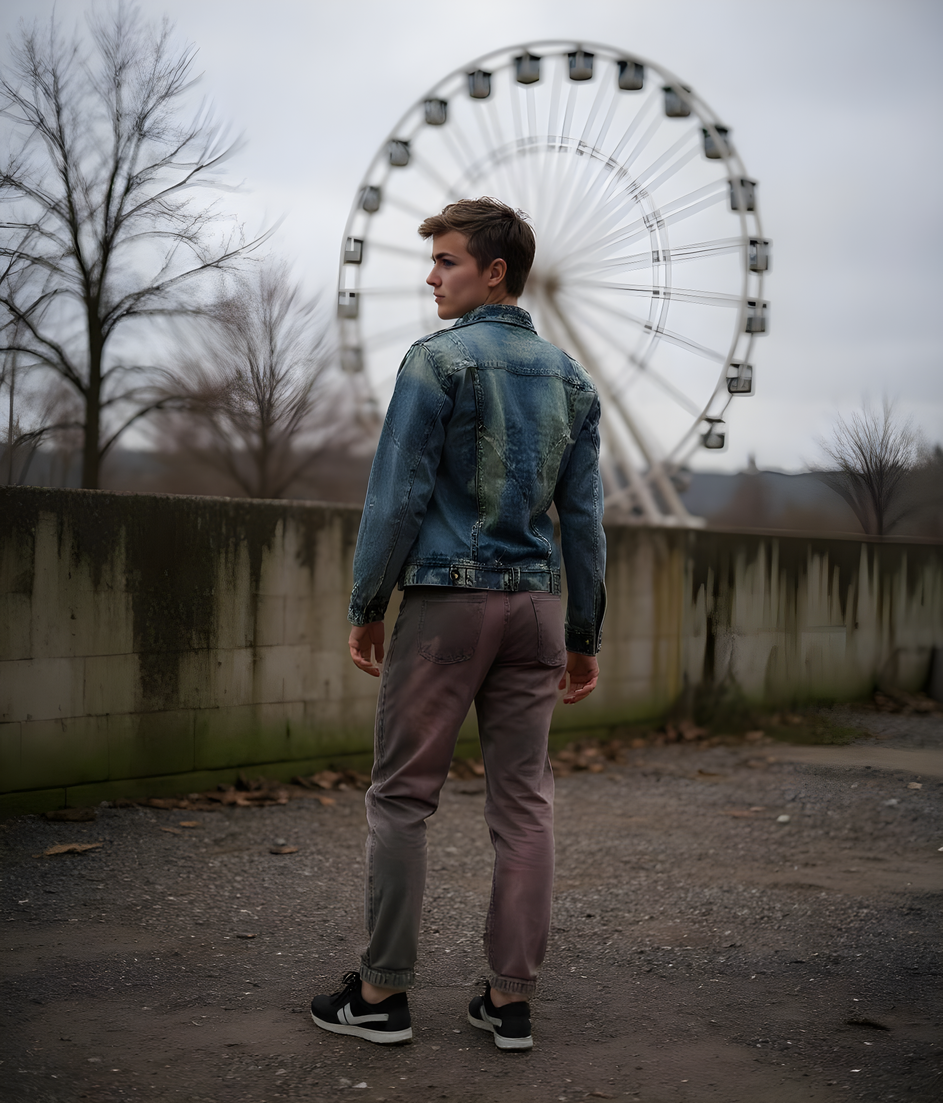WINE RED HEAVYWEIGHT DENIM STRAIGHT FIT - technical specifications