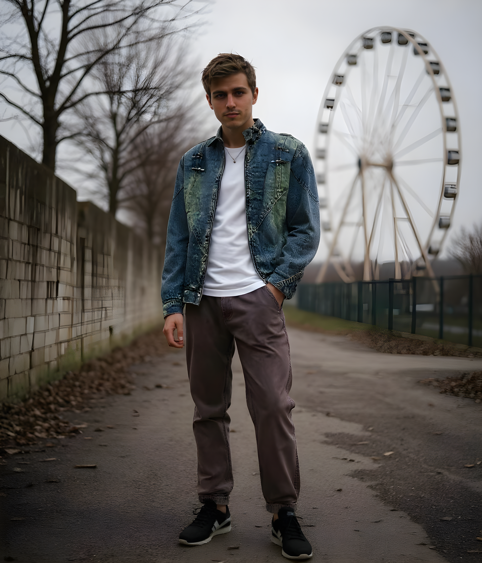 WINE RED HEAVYWEIGHT DENIM STRAIGHT FIT
